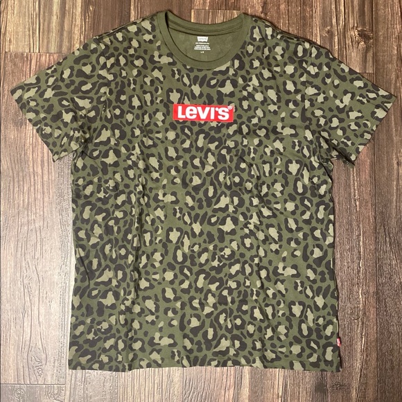 levi's leopard shirt